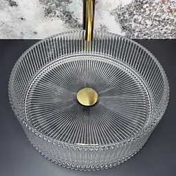 Умивальник VBI Alfano накладний 40x40 см transparent VBI-016303 - мініатюра 2
