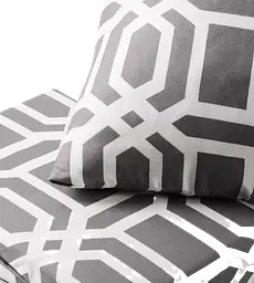 Комплект постільної білизни Полуторний 150х200 см Geometria Grey SOHO pbe0050868 - мініатюра 4