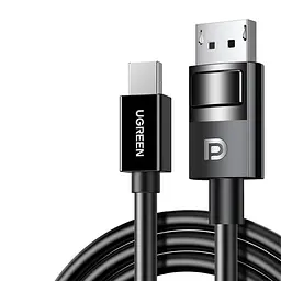 Відеокабель UGREEN DP117 Mini DisplayPort - DisplayPort 1.4 8K 60 Гц 1,5 м чорний (80663)