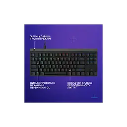 Клавіатура Logitech G515 TKL Cored GL Tactile RGB USB UA Black (920-014133) - мініатюра 7