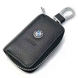 Автомобільна ключниця для ключів із логотипом BMW (тиснена шкіра)