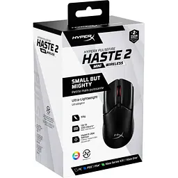 Мишка HyperX Pulsefire Haste 2 Mini Wireless Black (7D388AA) - мініатюра 11