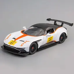 Колекційна металева модель автомобіля АвтоЕксперт Aston Martin Vulcan AMR Pro з інерцією, світлом та звуком 1:24 - мініатюра 9