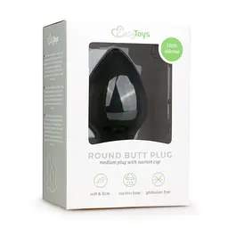 Анальна пробка EasyToys M, 10 см (чорний) - мініатюра 5