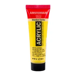 Фарба акрилова Amsterdam 831, Жовтий металік 20 мл