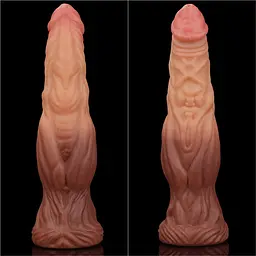 Фалоімітатор Dual-Layered Silicone 9.5" Nature Cock 24.5 см коричневий - мініатюра 13