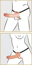 Страпон Realistixxx Strap-On Sleeve, 19.5 см (тілесний) - мініатюра 8