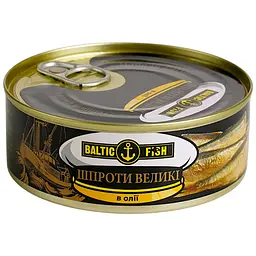 Шпроти Baltic Fish в олії ж / б ключ 240 г - мініатюра 2