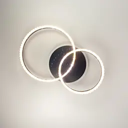 LED люстра на 2 кільця з RGB підсвіткою Line.F А 55061/2В RGB BK - мініатюра 2