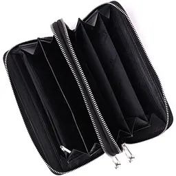 Чоловічий клатч на два відділення з натуральної шкіри ST Leather 22531 чорний - мініатюра 9