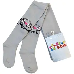 Колготи Star Kids світло-сірий дитячі махра SK134 I Love music р.104-110
