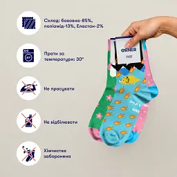 Набір шкарпеток ORNER x Maliunok «Характер такий» 41-44 - мініатюра 7