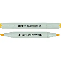 Набір спиртових маркерів Santi Brush SA-32 темно-жовтий 6 шт. (390917)