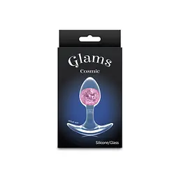 Анальна пробка NS Novelties Cosmic Glams - Small - Pink - мініатюра 3