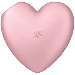 Вакуумний стимулятор клітора з вібрацією Satisfyer Cutie Heart рожевий
