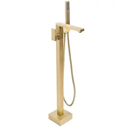 Змішувач для ванни Rea Tery brushed gold підлоговий REA-B5307, Золотий