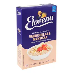 Каша швидкого приготування Elovena білий шоколад та полуниця 210 г (35 г х 6 шт.) - мініатюра 3