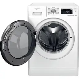 Прально-сушильна машина Whirlpool фронтальна , 8(6)кг, 1400, A, 60см, дисплей, пара, інвертор, білий (FFWDB864349BVUA) - мініатюра 4