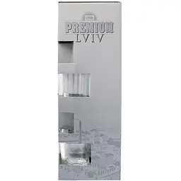 Горілка Premium Lviv Платина 40% 0.7+2 стакани - мініатюра 9