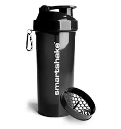 Шейкер спортивний SmartShake Lite 1000 мл Glossy-Black (10611202) - мініатюра 1
