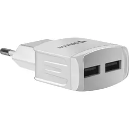Зарядний пристрій Defender UPA-22 білий, 2xUSB, 2.1 А (83580) - мініатюра 2