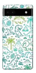 TPU чохол Demsky Dino pattern для Google Pixel 6a