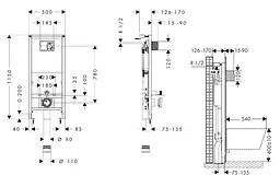 Унітаз підвісний Hansgrohe EluPura S з інсталяцією iFrame 60301200 - мініатюра 6