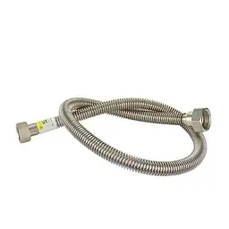 Шланг для газу Eco-Flex Стандарт з нержавіючої сталі d 12 1/2х3/4" В 80 см 30412 - мініатюра 2
