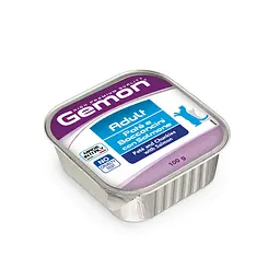 Паштет для дорослих котів Gemon Cat Wet Adult з лососем 100 г (70300261) - мініатюра 2