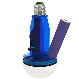 LED-лампа світлодіодна акумуляторна (знімний 18650) автономна аварійна 15 W лампочка, цоколь E27 UKC FA-6915