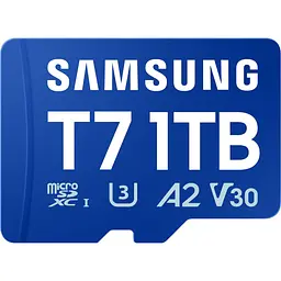 Карта пам'яті Samsung microSDXC T7 1TB Class 10 UHS-I U3 V30 A2 (MB-MB1T0T/WW) [168492]