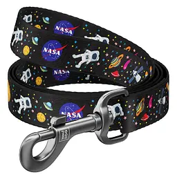 Повідець для собак нейлоновий Waudog Nylon малюнок NASA L Ш 25 мм Дл 122 см