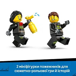 Конструктор LEGO City Пожежна машина з драбиною 82 деталі (60463) - мініатюра 14