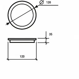 Світлодіодний світильник Eurolamp LED Frameless Downlight круглий 19W 5000K (LED-DLR-19/5) - мініатюра 3
