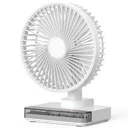 Настільний вентилятор DF11-B with clock 7200 mAh White - мініатюра 2