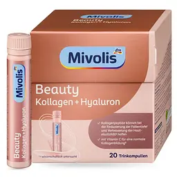 Біологічно активна добавка Mivolis Beauty Kollagen + Hyaluron, Trinkampullen, 20 шт
