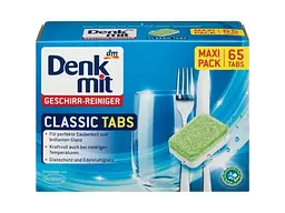 Таблетки для посудомийних машин DENKMIT 65шт Classic