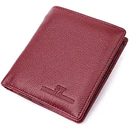 Маленький жіночий гаманець із натуральної шкіри ST Leather 19467 бордовий - мініатюра 1