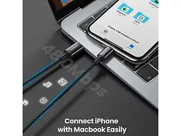 Кабель Lightning UGREEN US171 USB Type-C to Lightning 36W 2m Black (60752) - мініатюра 6
