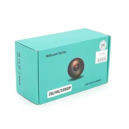 Вебкамера з мікрофоном Q7, 2K 30fps, з автофокусом, пласт. корпус, Black, BOX - мініатюра 2