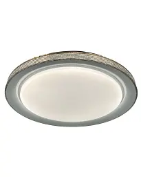 Люстра із пультом світлодіодна, стельовий світильник Goldlux 331885 Grazyna LED 1x72W 3000K/4000K/6000K 8000Lm IP44 сіра - мініатюра 3