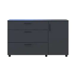 Комод Doros Торн Антрацит 3Ш/1Д 135х51.6х80 (41510185) - мініатюра 3