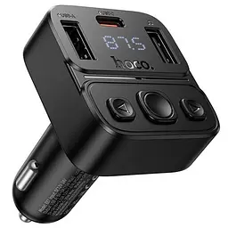 ФМ модулятор Hoco E87 Delta 35W(1A1C) car BT FM transmitter чорний