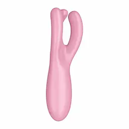 Вібратор для клітора Satisfyer Threesome 4 14 см рожевий - мініатюра 4