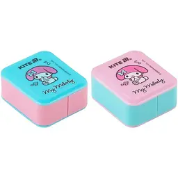 Точилка з контейнером прямокутна Kite My Melody упаковка 24 шт. (HK26-116) - мініатюра 2