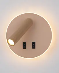 Бра, настінний світильник Italux WL-53742-1-GD Furla LED 2x8W 3000K 516Lm IP20 золотий - мініатюра 3