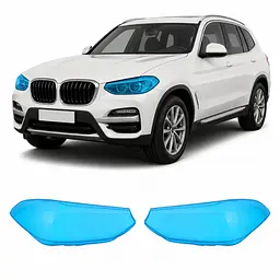 Антигравійна захисна бронеплівка за лекалами для BMW X3 G01 2017-2021 - оптика (фари та ПТФ)