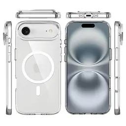 Чохол TPU Space Case Apex with MagSafe для Apple iPhone 17 Air (6.5) Silver - мініатюра 4