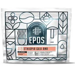 Кава в зернах EPOS ETHIOPIA GUJI ANA свіжообсмажена 100% арабіка 200 г