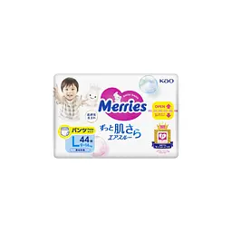 Підгузки Merries Трусики Super Jumbo L (9-14 кг) 44 шт. (4901301425874) - мініатюра 6